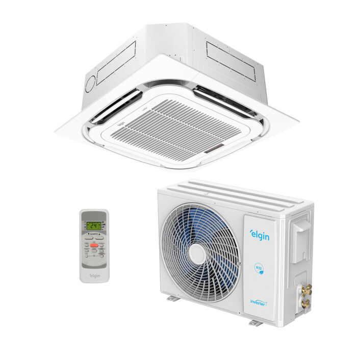 Ar Condicionado Split Cassete Inverter Plus Elgin 18000 Btus R-32 Frio 220V Monofásico 45KDFI18C2NA - Imagem 1