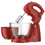 Batedeira Portátil Britânia Pérola Cristal Duo Turbo 500W 2 Tigelas - Vermelho - 110 Volts - Imagem 3