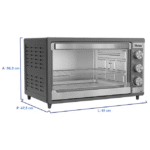 Forno Elétrico de Bancada 50L Philco Dourador 1500W - Preto - 110 Volts - Imagem 4