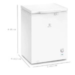 Freezer Electrolux 143L 1 Porta Horizontal Cycle Defrost HE150 - Branco - 110 Volts - Imagem 2