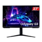 Monitor Gamer Samsung Odyssey G3, 27 Pol, VA, FHD, 1ms, 180Hz, FreeSync, HDMI/DP, LS27DG300ELXZD