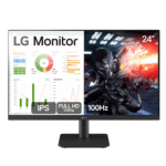 Monitor Gamer LG 24MS500-B, 24 Pol, IPS, FHD, 5ms, 100Hz, HDMI, 24MS500-B - Imagem 2
